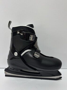 Lake Placid Big Kids’ Nitro Adjustable Skates Black, Boys’ Size (4-7M)